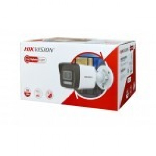 Hikvision Renkli Sesli 2MP 1080P H265+ 2.8mm Lens Colorvu Hibrit Poeli IP Bullet Kamera