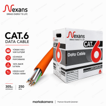 Nexans Cat6 UTP Data Kablosu 305mt - %100 Bakır - 23 AWG LSZH